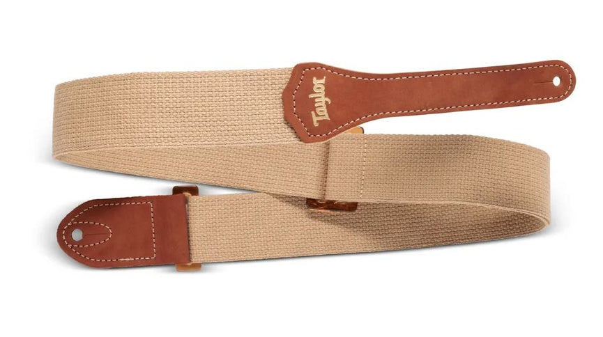 Taylor 4011-20 Taylor GS Mini Strap,Tan Cotton,2",Amber Buckle