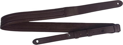 Taylor 4206-15 Taylor Slim Vegan Leather Strap,Chocolate Brown Engraving,1.50",Embossed Logo
