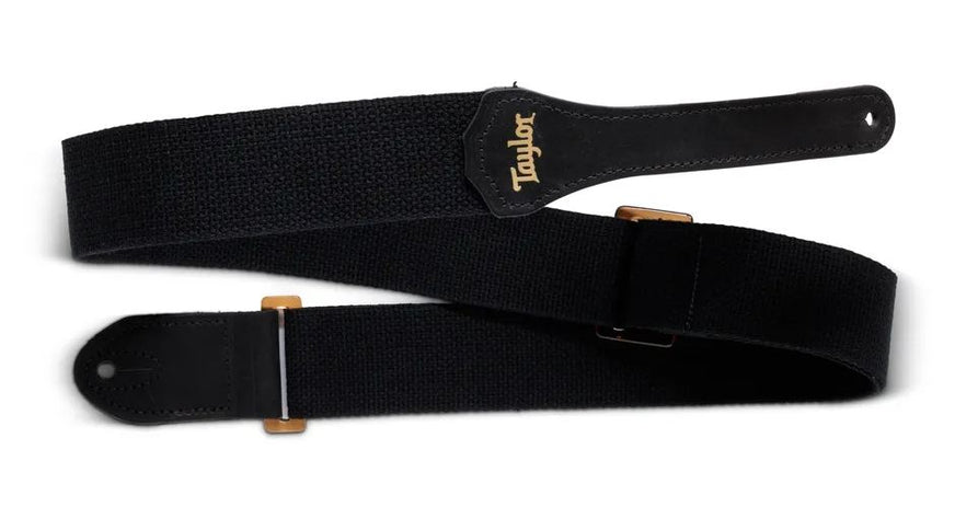 Taylor 4013-20 Taylor GS Mini Strap,Blk Cotton,2",Amber Buckle