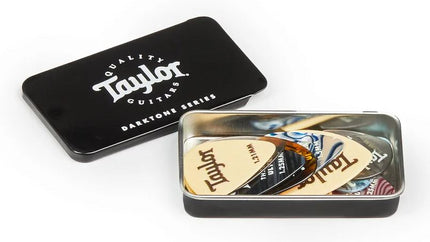 Taylor 2600TAY Pick Tin,Sampler Darktone Series