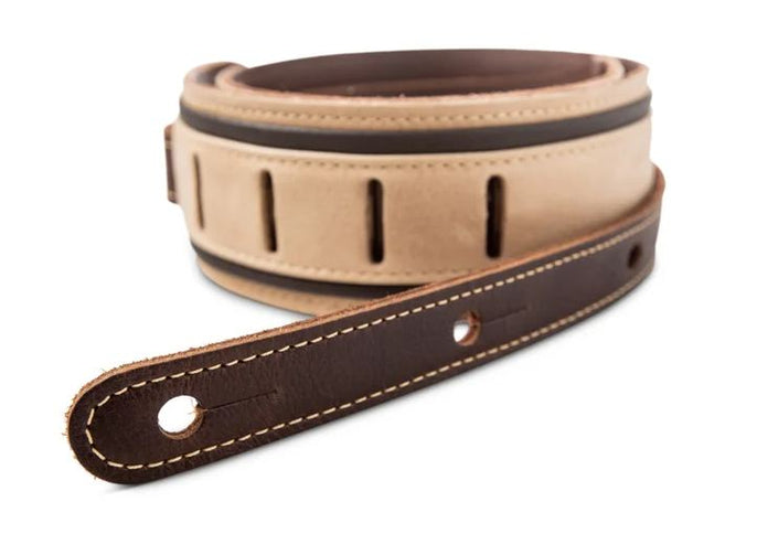 Taylor 4111-25 Taylor Reflections Strap,Spruce/Ebony Lthr,2.5"