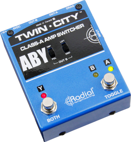 Radial TWINCITY Twin City ABY Amp Switcher Pedal
