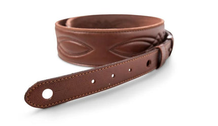 Taylor 4201-20 Taylor Vegan Leather Strap,Med Brown w/Stitching 2.0",Embossed Logo