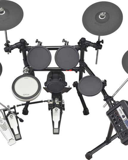 Yamaha DTX6K2-X Electronic Drum Set, 2 boxes, with DTX-PRO Module and RS6 Rack, Pad Set with XP80, TP70 (x3), KP90 Kick Tower Pad, HS650A, RHH135, PCY135 (x3)
