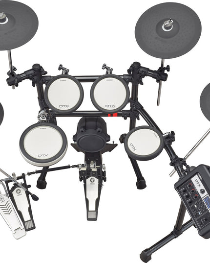 Yamaha DTX6K3-X  Electronic Drum Set, 2 boxes,  with DTX-PRO Module and RS6 Rack, Pad Set with XP80, XP70 (x3), KP90 Kick Tower Pad, HS650A, RHH135, PCY135 (x3)