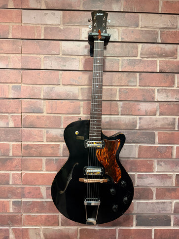 Collings LADYBIRDJBCB Ladybird Fully-Hollow Electric Guitar Jet Black with Custom Body Wood w/Case