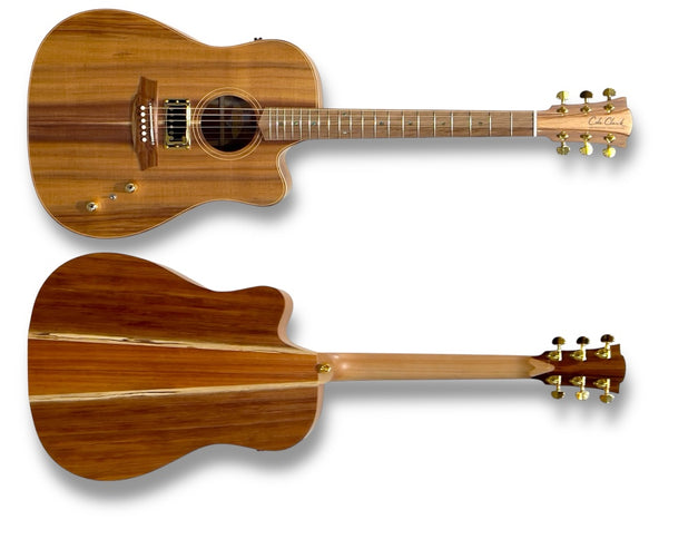 Cole Clark FL2ECBLBLHUM Fat Lady 2 A/E Nat w/Case