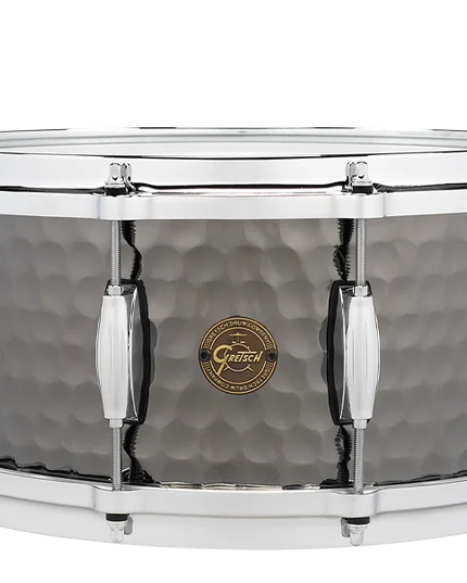 Gretsch Dr S16514WHBSH 6.5x14" Hammered Steel Snare
