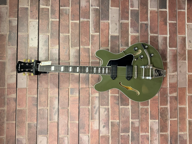 Eastman T64 TRUETONE VINTAGE OLIVE DRAB GREEN WITH BIGSBY