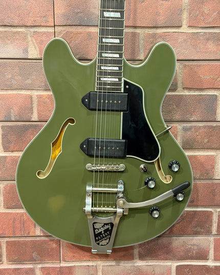 Eastman T64 TRUETONE VINTAGE OLIVE DRAB GREEN WITH BIGSBY