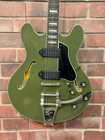 Eastman T64 TRUETONE VINTAGE OLIVE DRAB GREEN WITH BIGSBY