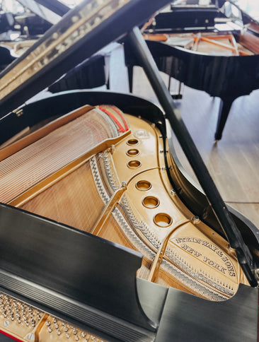 1963 Restored Steinway Model M Grand Piano | Ebony Satin