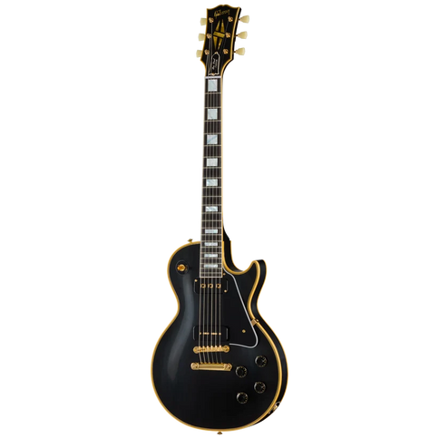 Gibson LPB54VOEBGH1 1954 Les Paul Custom Staple Pickup Reissue VOS, Ebony