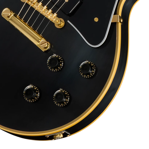Gibson LPB54VOEBGH1 1954 Les Paul Custom Staple Pickup Reissue VOS, Ebony