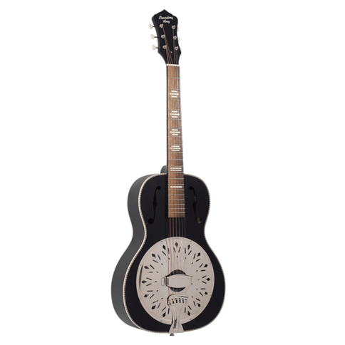 Recording King Size 0 A/E Resonator Guitar, Matte Blk