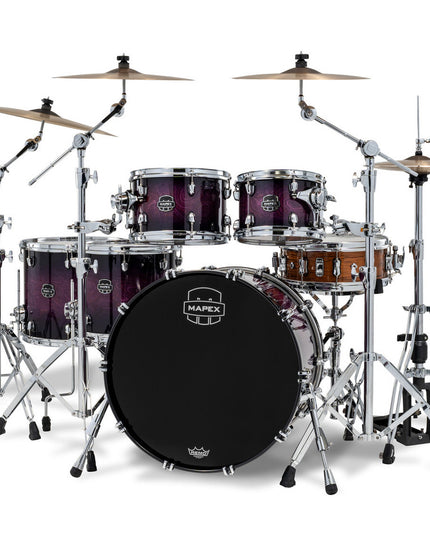 Mapex Saturn VI Studioease 5 Piece Shell Pack Without Snare Royal Purple Burst