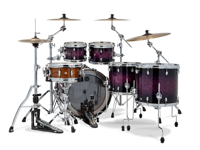 Mapex Saturn VI Studioease 5 Piece Shell Pack Without Snare Royal Purple Burst
