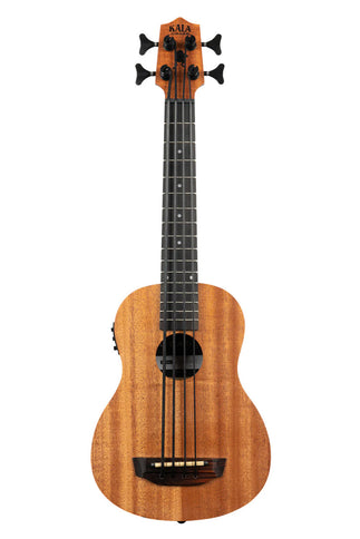 Kala Nomad A/E U-Bass Uke Satin Mahogany Aquila Thunderblack Strings Fretted w/Bag
