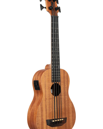 Kala Nomad A/E U-Bass Uke Satin Mahogany Aquila Thunderblack Strings Fretted w/Bag