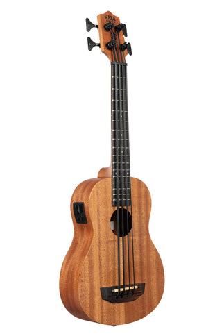 Kala Nomad A/E U-Bass Uke Satin Mahogany Aquila Thunderblack Strings Fretted w/Bag