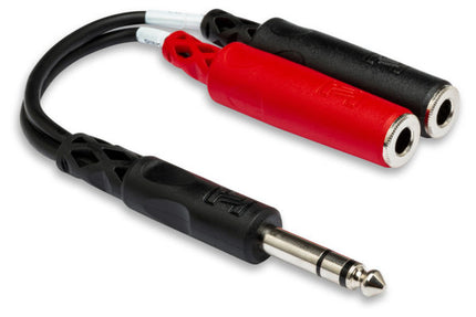 Hosa YPP-117 Hosa Stereo Breakout 1/4 In Trs To Dual 1/4 In Tsf
