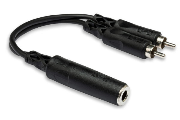 Hosa YPR-131 Hosa Y Cable 1/4 In Tsf To Dual Rca