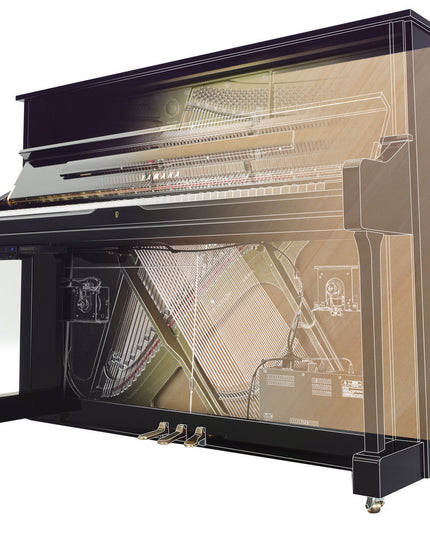 Yamaha 48" TransAcoustic Upright Piano Polish Ebony