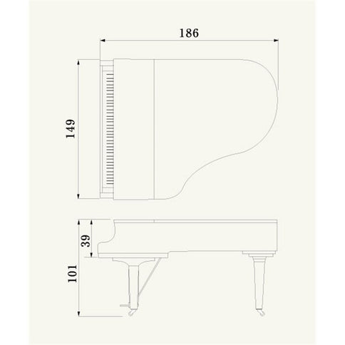 Yamaha C3XPE 6'1" Grand Piano Polished Ebony