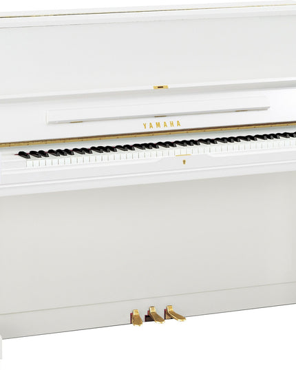 Yamaha YUS1 SH3 48" Silent Upright Piano Polish White