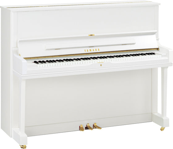 Yamaha YUS1 SH3 48" Silent Upright Piano Polish White