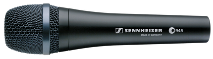 Sennheiser Handheld microphone (supercardioid, dynamic) with 3-pin XLR-M. Includes (1) MZQ 800 clip and (1) carrying pouch (11.6 oz)