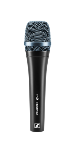 Sennheiser Handheld microphone (supercardioid, dynamic) with 3-pin XLR-M. Includes (1) MZQ 800 clip and (1) carrying pouch (11.6 oz)