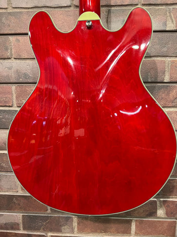 Eastman T386RDUSD Used Thinline Hollowbody Red Stain Electric Guitar
