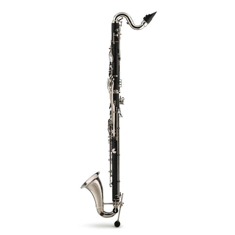 BACKUN BCLBBALPHACNKABS Backun Alpha Bass Clarinet, Low C, Nickel Keys, 2-Piece Neck, ABS Hardshell Case