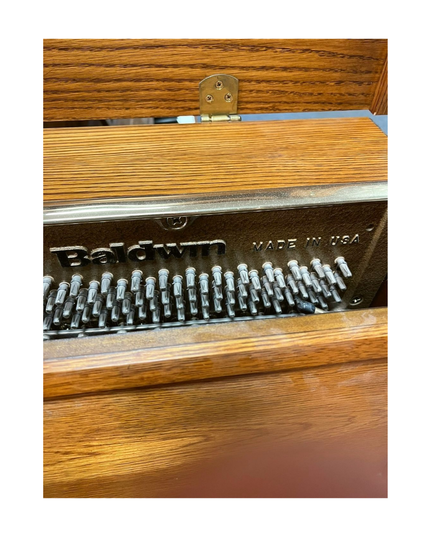Baldwin 45" Queen Anne Oak Console Upright Piano