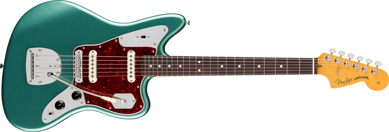 Fender American Professional Classic Jaguar, Rosewood Fingerboard, Faded Sherwood Green Metallic