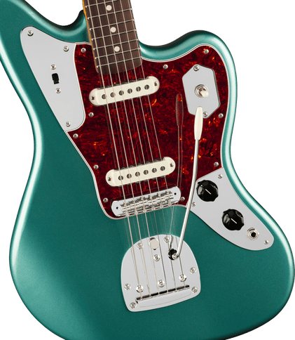 Fender American Professional Classic Jaguar, Rosewood Fingerboard, Faded Sherwood Green Metallic