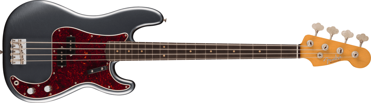 Fender Limited Edition Vintera II Road Worn '60s Precision Bass, Rosewood Fingerboard, Charcoal Frost Metallic