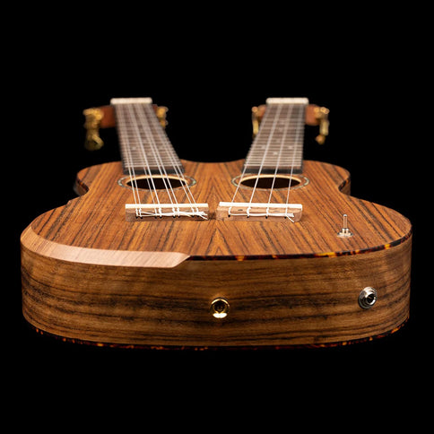 Ortega Double Neck A/E Uke w/Bag
