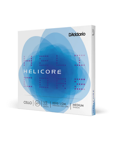 D'ADDARIO H5101/2M D'Addario Helicore Cello String Set, 1/2 Scale, Medium Tension