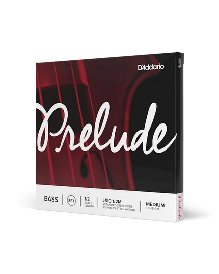 D'ADDARIO J6101/2M D'Addario Prelude Bass String Set, 1/2 Scale, Medium Tension