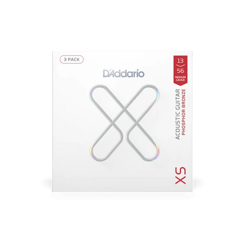 D'ADDARIO XSAPB1356 13-56 Medium, XS Phosphor Bronze Coated Acoustic Guitar Strings