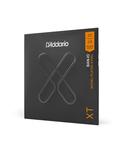 D'ADDARIO XTJ1023 D'Addario XTJ1023 XT Nickel Plated Steel Banjo Strings, Medium, 10-23