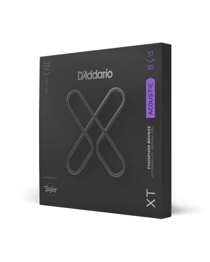 D'ADDARIO XTB3790GS 37-90 Custom Light, Taylor GS Mini, XT Phosphor Bronze Coated Acoustic Bass Strings