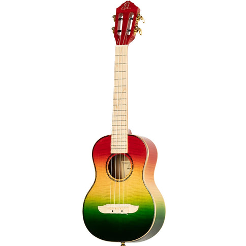 Ortega Prism Tenor Uke Tri Color w/Bag