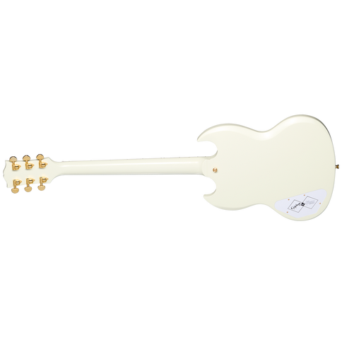 Epiphone 1963 Les Paul SG Custom Maestro Vibrola Electric Guitar Classic White VOS