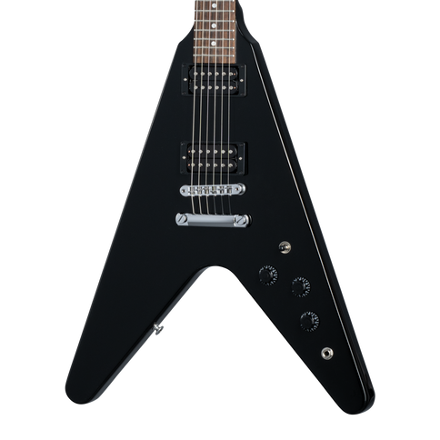 Gibson 80s Flying V Electric Guitar Ebony
