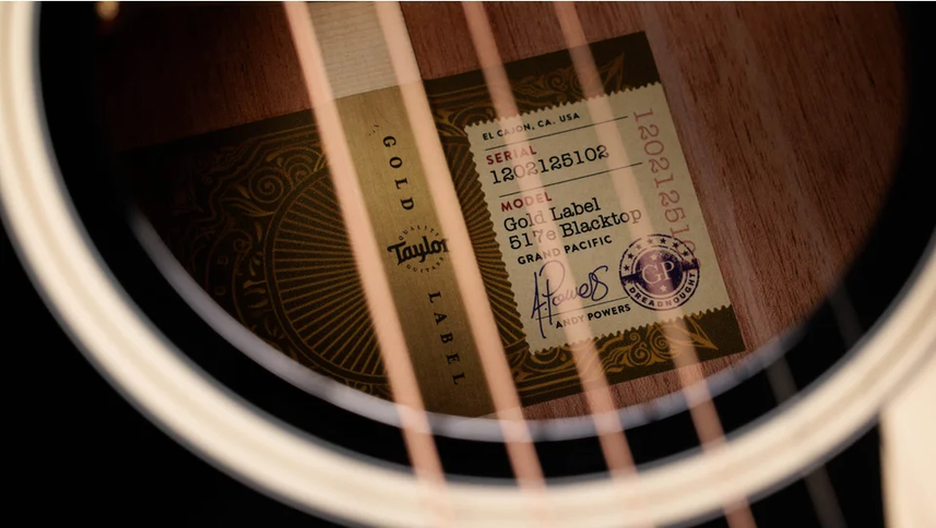 Taylor Gold Label 517e Blacktop Mahogany Torrefied Sitka Acoustic-Electric Guitar