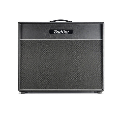 Bad Cat Player Series Hot Cat 2x12 Extension Cabinet (Silver Speckled Grille, Silver Piping)