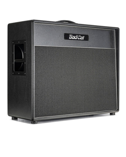 Bad Cat Player Series Hot Cat 2x12 Extension Cabinet (Silver Speckled Grille, Silver Piping)